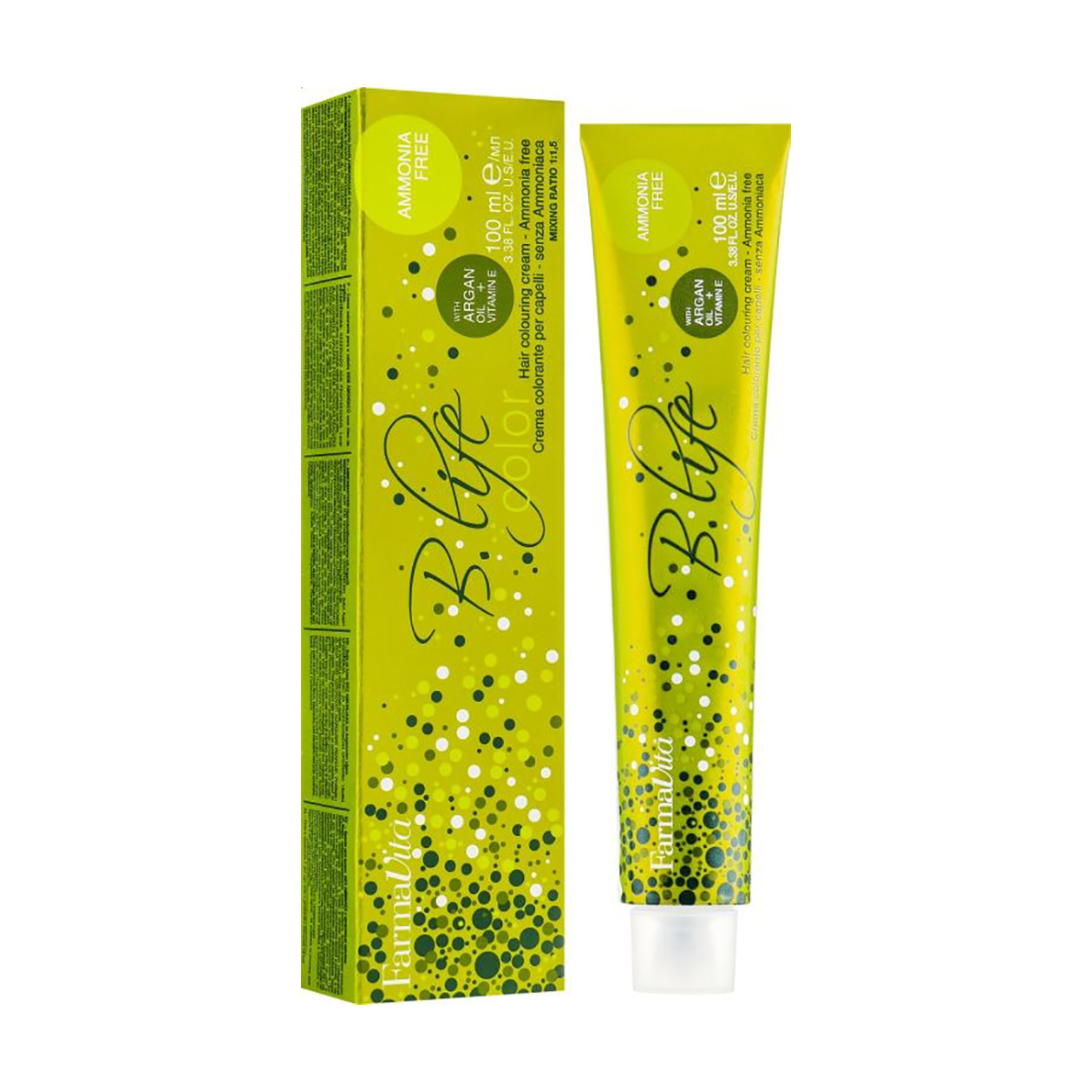 Напівперманентна крем-фарба для волосся FarmaVita B. Life Color Hair Colouring Cream 2.0 Чорний, 100 мл